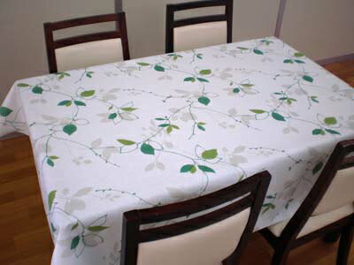 テーブルクロス(ビニール+布)ER6【約130cm巾×約210cm長】