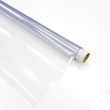 KCR205【137cm幅】【0.2mm厚】透明ビニールシート【約137cm幅×2m】間仕切りカーテンの加工用にも 間仕切りシート 一般透明 粉振り紙管巻き発送 薄物 透明シート【切売り不可】