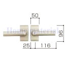 送料無料 YKK 門扉部品 門まわり ・部品 錠金具 打掛錠1型 MPE-JU1 片開き用 鍵付き MPE-JU1-S-XA