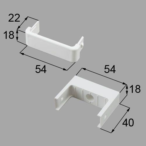 乐天商城 - ■送料無料 新日軽 エクステリア カーポート用部品 たて樋固定バンド NETEX00036 （H8ETC1334A 1個 H8ETC1334B 1個） 1セット