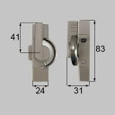 ■送料込み リクシル 新日軽 窓(サッシ) 引違い錠 錠 クレセント 8AKEY73L グレー