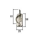 ■3K0109R0-SI 送料込み 三協アルミ 窓・サッシ 引き違い窓 クレセント 右勝手 993K0109R0-SI 商品コード:190C0061 元部品のコ...