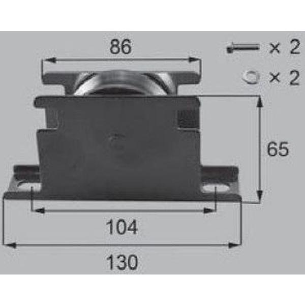 ■送料無料 新日軽 車庫用門扉 引戸戸車 戸車 A8LC1062 全色