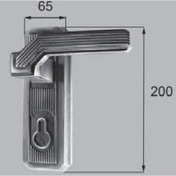 Western Furniture - ■送料無料 H8AAB0244R 新日軽 門扉 錠・ハンドル部品 ［UA型錠］ 受け側外部化粧座ハンドル・R （両開き用) ホワイト H8AAB0244R