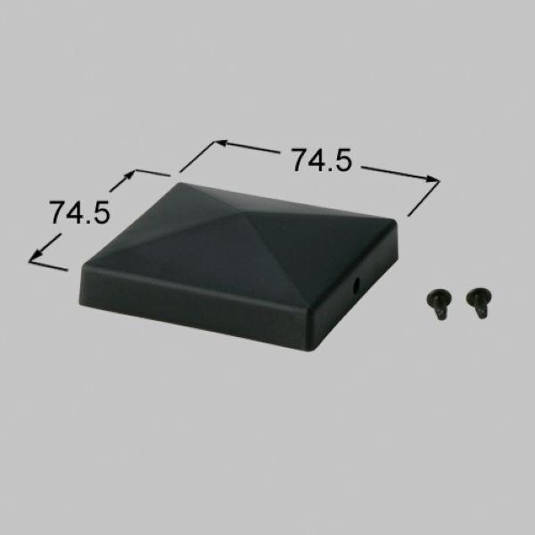 送料込み LIXIL TOEX 門まわり 門扉 70角山型門柱キャップ BK KLB01011A