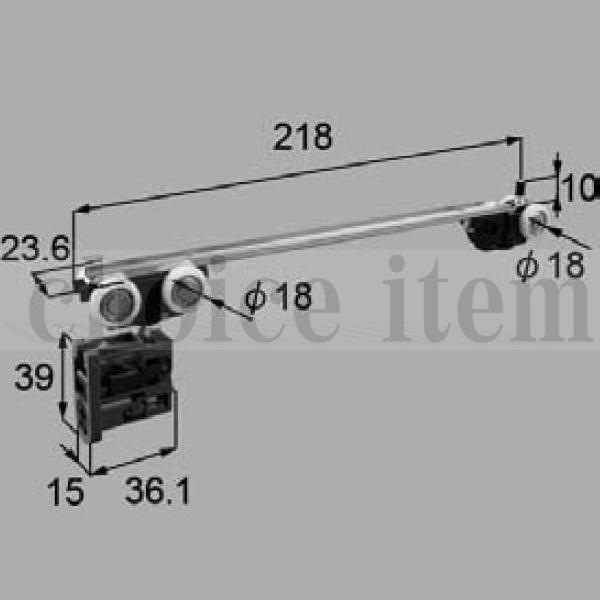 ○ LIXIL リクシル トステム 室内建具 上吊引戸 調整吊り車 吊車B 引込み戸用 MDV114 （10WL) 注：ピン..