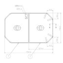 ■送料無料 お風呂のふた TOTO 風呂ふた 組み合わせ式 組みふた 外寸:1150×710mm PCF1211#N11(#NW1) (品番変更 PCF1210R#NW1 )