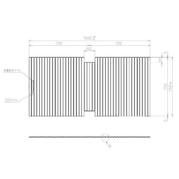 ̵ ϤΤդ TOTO ѡȥХ ̥å դ 1560760mm PCS1631#N1...