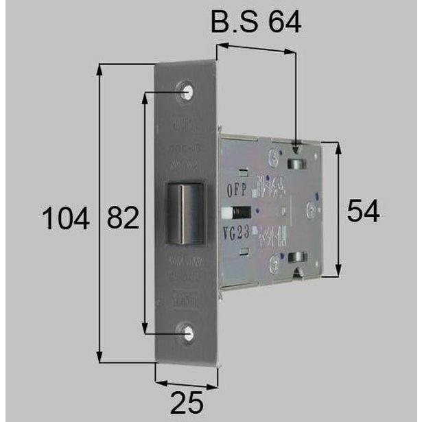 ○送料無料 LIXIL リクシル トステム 玄関ドア 箱錠 ラッチ箱錠 商品コード QDC18A （ QDC-18A ）