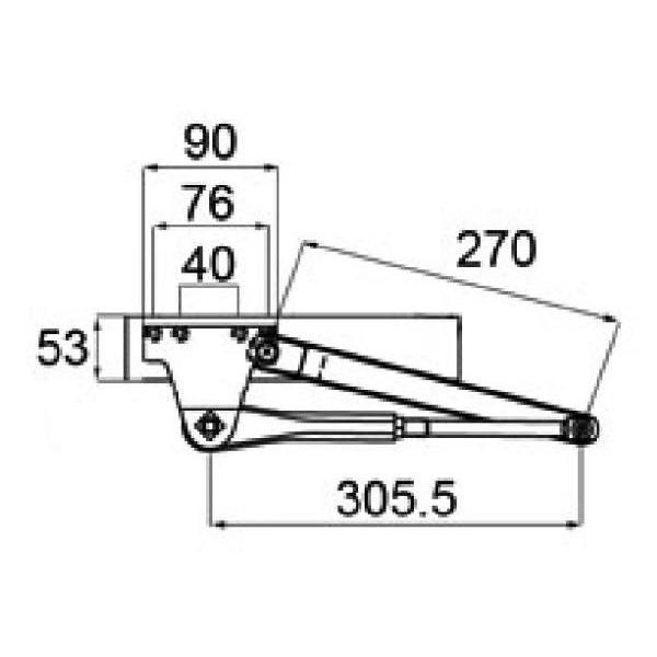 送料無料 LIXIL リクシル トステム ドアクローザー （左右兼用） ホワイト DCFZ702 プレナス 92.1〜99...
