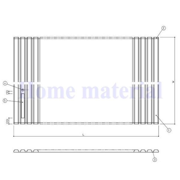 お風呂のふた TOTO 風呂ふた 軽量シャッター式 巻きふた EKK669W3 (後継品 EKK669W4) 799×1424 KR1620用