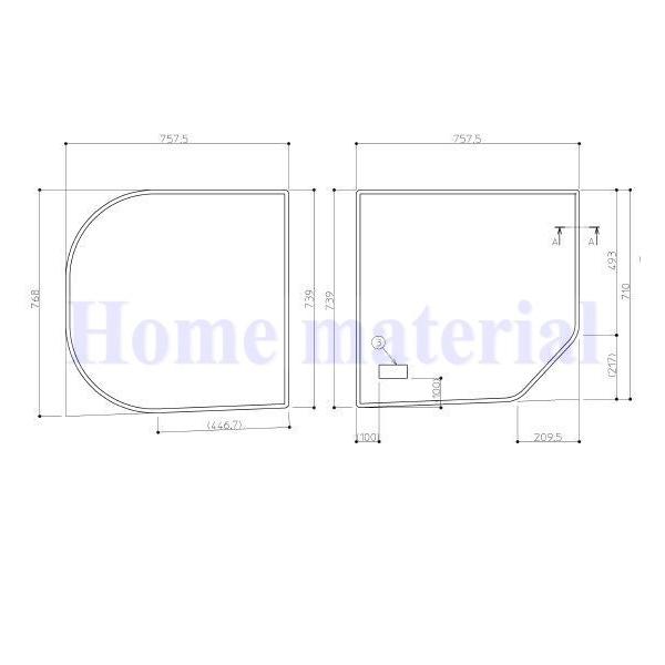 お風呂のふた TOTO 風呂ふた 組みふた バスルーム 新築マンション用 RD ラウンド浴槽 1600用 割フタ（断熱材なし仕様）EKK80060WL1 EKK80060WR1