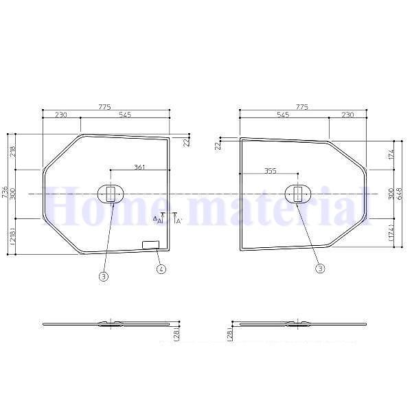 お風呂のふた TOTO 風呂ふた 組み合わせ式 組みふた 2枚割りふたEKK81046WWG3 (EKK81046WWG EKK81046WWG1 EKK81046WWG2 の代替品）