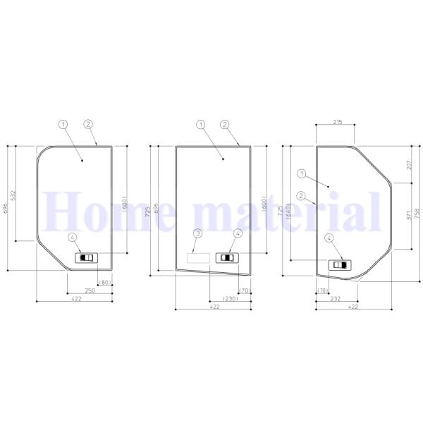 お風呂のふた TOTO 風呂ふた 魔法びん浴槽用3枚割りふたL (1300用）EKK82014WL4