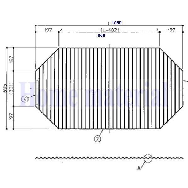 お風呂のふた TOTO 風呂ふた 巻きふた 外寸：1068×695mm EKK84114W1