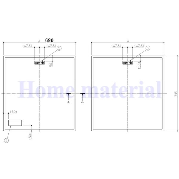 お風呂のふた TOTO 風呂ふた 組みふた 組合せふろふた 1400断熱風呂蓋（ラベル付き）1380 (690×2)×715 EKK84151W2