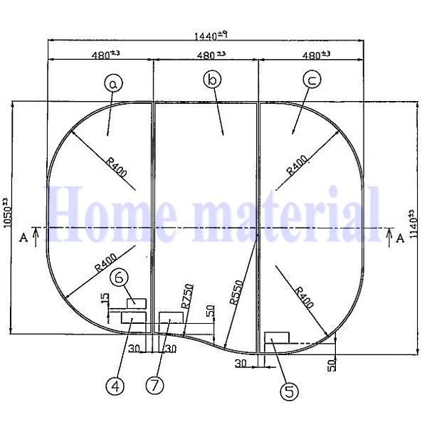 TOCLAS お風呂のふた トクラス (旧ヤマハ） エルゴ バスタブ 断熱合せフタ 3分割合わせ 風呂フタ ビュ..