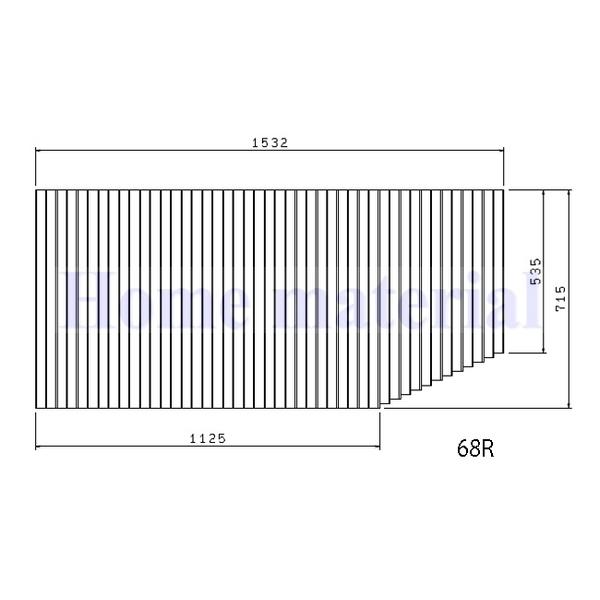 送料無料 お風呂のふた TOCLAS トクラス (旧ヤマハ） 68R （ 品番 ） GFFMBDW1AX (品番変更 GFFMBDW1A1) 巻きフタ 風呂ふた 巻きふた