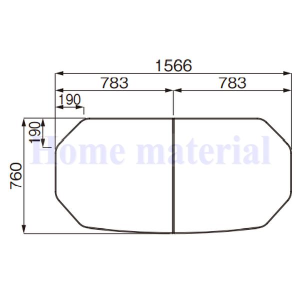 お風呂のふた パナソニック （松下電工 ナショナル） 組みふた 風呂ふた GKV8QA1AR32Z