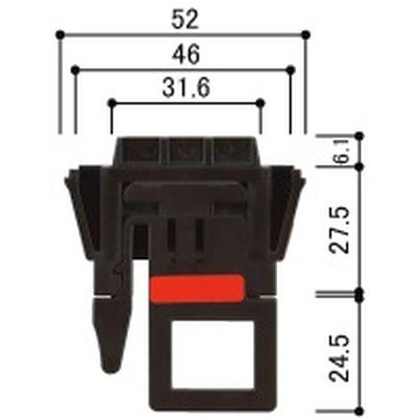 送料込み YKK 網戸 固定網戸部品 トップラッチ 固定網戸XMF用トップラッチ HH2K37132 部品コード DGHHW-HH2K37132 カラー DG：ダークグレイ 梱包内容 トップラッチ1個 適用商品 固定網戸 XMF 内倒し窓用 XMF-XN