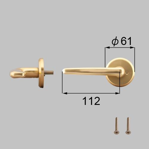 LIXIL リクシル トステム 浴室用 ドア用 レバーハンドル浴室ドアEX-A把手(右) 商品コード : J3N1108 色 : ゴールド 1セット