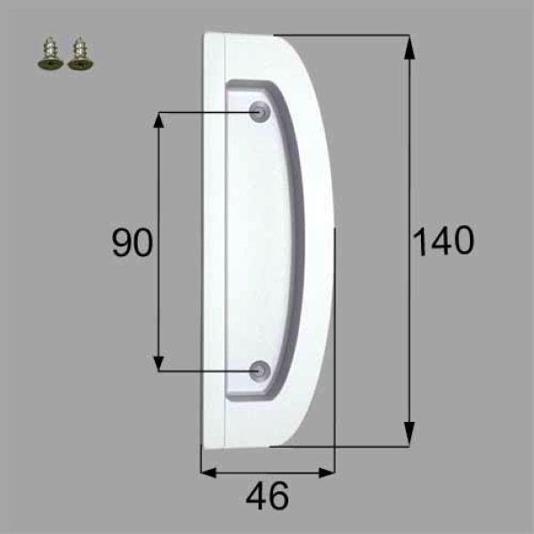 NWAZ537 送料込み LIXIL リクシル トステム 室内引戸 引手 戸襖用引手(洋室側) NWAZ537 （後継品番 FNMZ517 )
