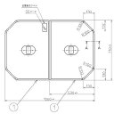 お風呂のふた TOTO 風呂ふた 軽量軽量把手付き組み合わせ式 組みふた 外寸:1060×710mm PCF1110N #N11 (代替品 PCF1100R#NW1 )