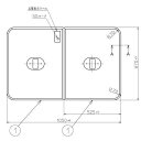 送料無料 お風呂のふた TOTO 風呂ふた 軽量把手付組み合わせ式 組みふた 外寸:1050×670mm PCF1120N#N11(品番変更 PCF1120R#NW1) トト