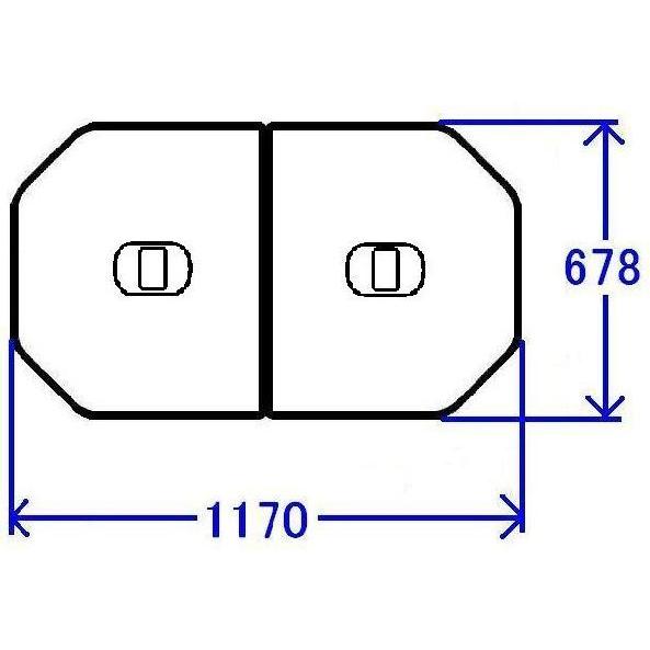 送料無料 お風呂のふた TOTO 風呂ふた 軽量把手付組み合わせ式 組みふた 外寸：1170×678mm PCF1220N#N11 (代替品 PCF1220R#NW1 ）