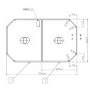 送料無料 お風呂のふた TOTO 風呂ふた 組み合わせ式 組みふた 外寸:1250×760mm PCF1311 #N11 PCF1311R #NW1( 後継品 PCF1310R #NW1) トト
