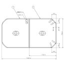 お風呂のふた TOTO 風呂ふた 軽量把手付き組み合わせ式 組みふた 外寸:1460×790mm PCF1520N #N11 (品番変更 PCF1520R#NW1 )トト