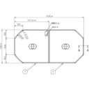 送料無料 お風呂のふた TOTO 風呂ふた 軽量把手付き組み合わせ式 組みふた PCF1610N #N11 (後継品 PCF1610R#NW1 )