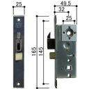 送料込み YKK 勝手口ドア 錠ケース・錠受け 主錠ケース左勝手用HH4K17383 部品コード YSHHW-HH4K17383