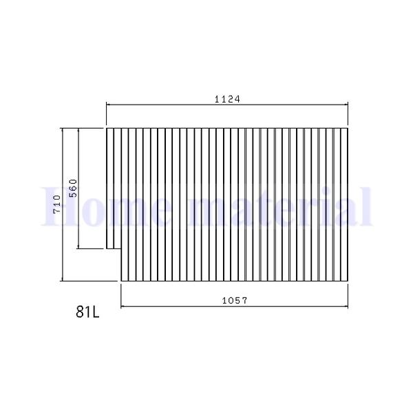 送料無料 お風呂のふた TOCLAS トクラス (旧ヤマハ） 81L （ 品番 ） GFFMBAW2XX （新品番 GFFMBAW2X1 ..