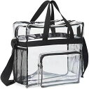 仕事用透明バッグ 透明バッグ 環境に優しいバッグ ハンドバッグ 30x30x15cm 大容量 ハンドバッグ 防水 透明厚手 おしゃれ