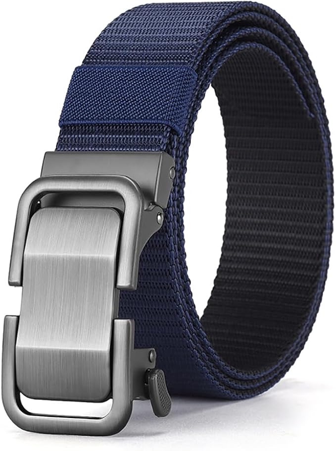 ベルト メンズ 穴なし ナイロンロックベルト オートロックベルト ワンタッチベルト ガチャベルト 無段..