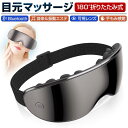 アイマッサージャー アイマスク 3D振動技術 可視デザイン 視界が遮ない 目元ケア 極上の目元エステ 眼精疲労改善 圧迫感なし ブルートゥース音楽機能 Bluetooth対応 4つのマッサージモード 16コにマッサージヘッド ハンドテクニック 600mAh大容量電池搭載 男女兼用 送料無料(4)