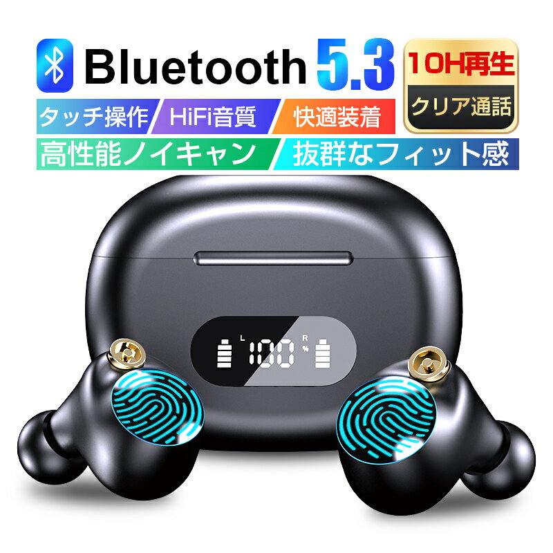 ワイヤレスイヤホン Bluetooth5.3 カナル型 EN