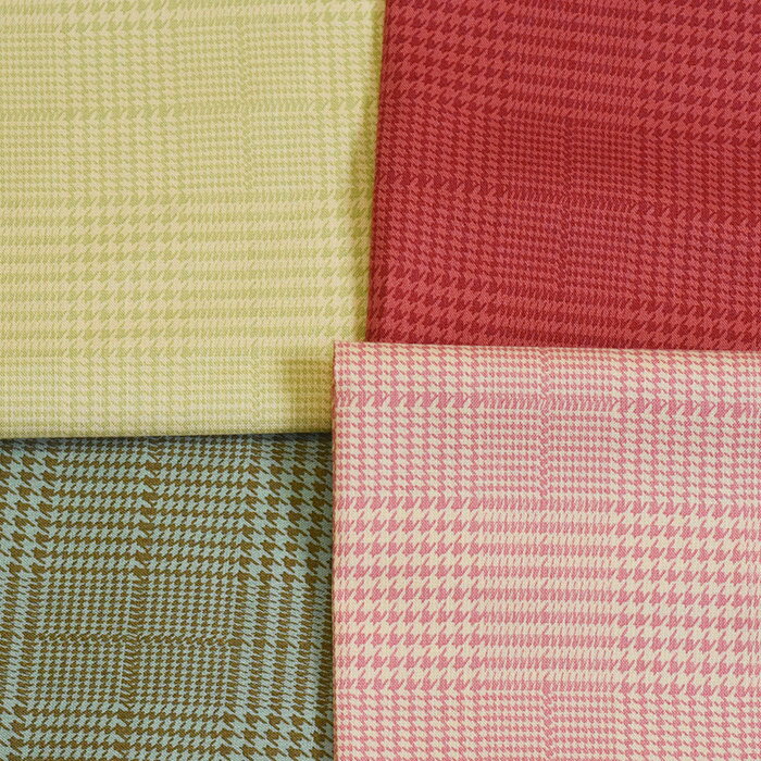 ※ピンク残りわずか【数量3(30cm)から10cm単位】YUWA (有輪) こうの早苗デザイン チェック柄 シャーティング生地のサムネイル