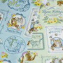 【数量3(30cm)から10cm単位】Three Kittens ピーターラビット オックス生地