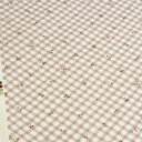 【数量3(30cm)から10cm単位】≪ラミネート/巻きで発送≫チェック チェリー柄 オックス(3)