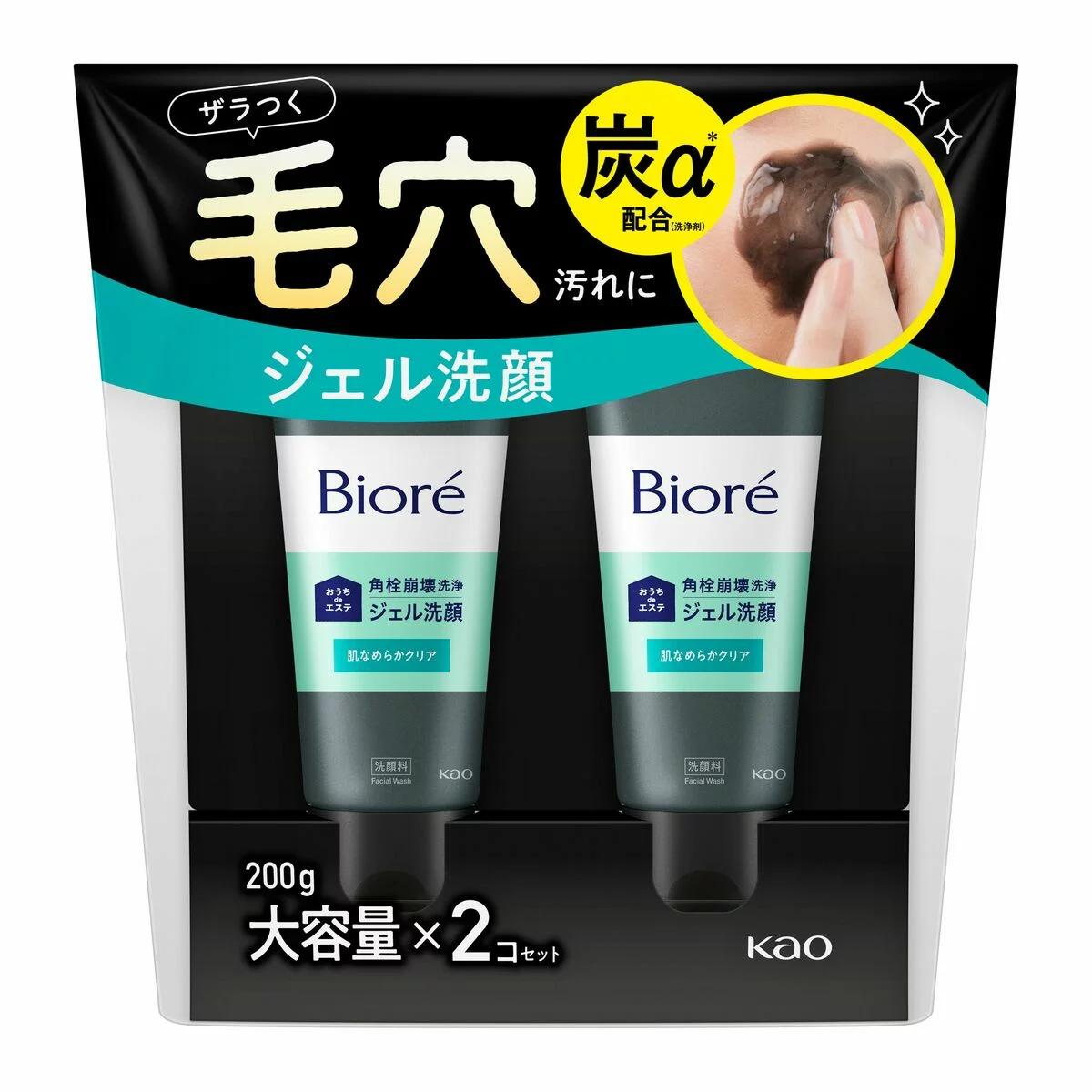 【ポイント最大12倍! 】ビオレ おうちdeエステ 洗顔ジェル 炭 200g X 2 57066