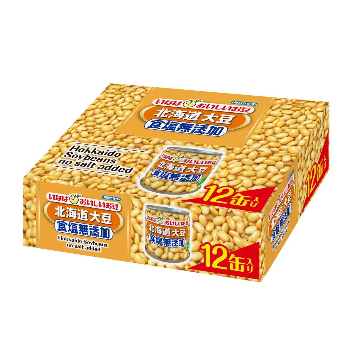 【ポイント最大12倍! 】いなば食品 大豆 食塩無添加 100g x 12缶パック 81653