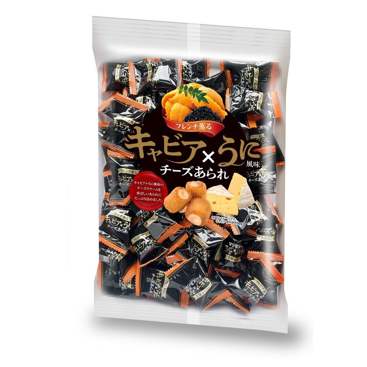 最大ポイント12倍!本日限定 キャビア X うに風味チーズあられ 200g x 3