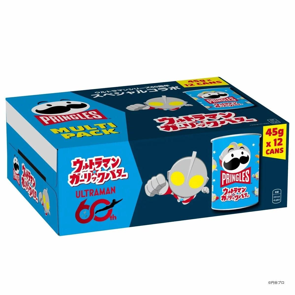 ガーリックバター味ウルトラマン60周年コラボパッケージ12缶セットおやつやおつまみに