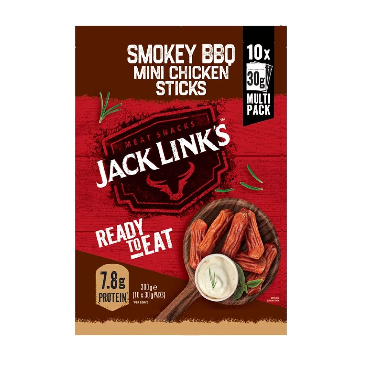 ジャックリンクス チキン スティック スモーキーBBQ味 10袋 x 30g
