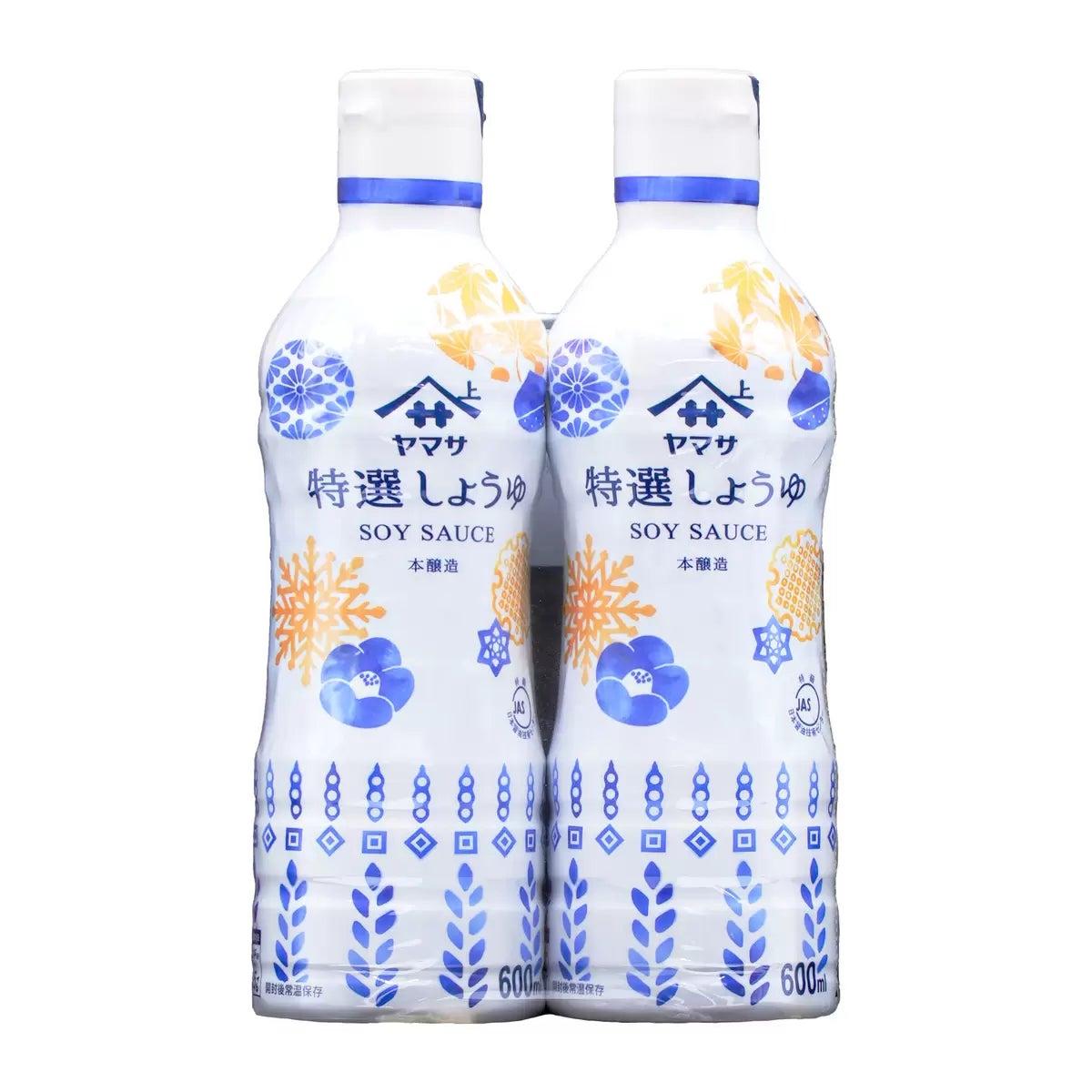 ヤマサ特選醤油 600ml X 2本