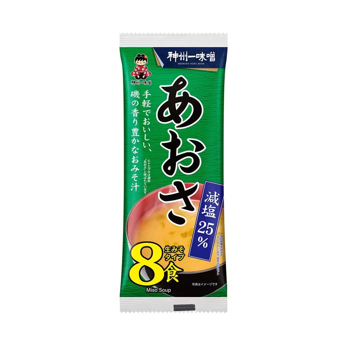 神州一味噌 あおさ減塩 8食 x 12