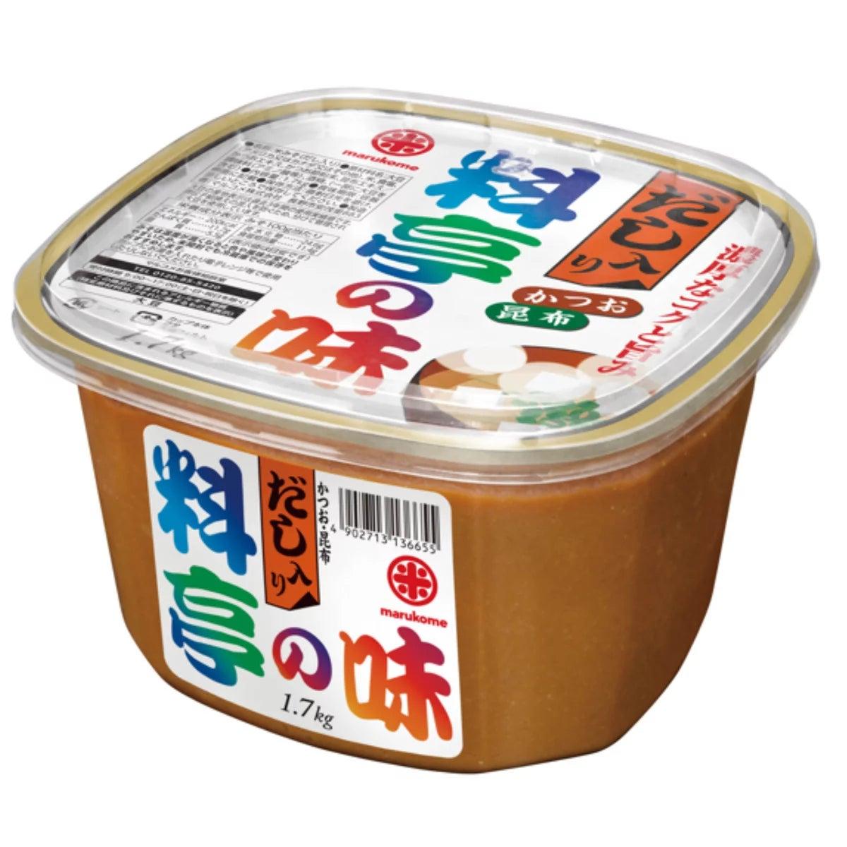 マルコメ ダシイリ 料亭の味 味噌 1.7kg