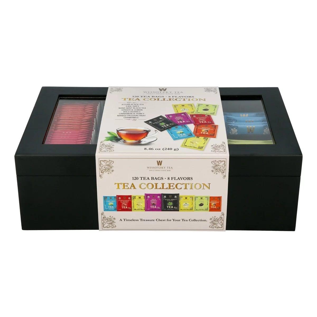 WISSOTZKY 紅茶＆ハーブティーセット 120包 木箱入り